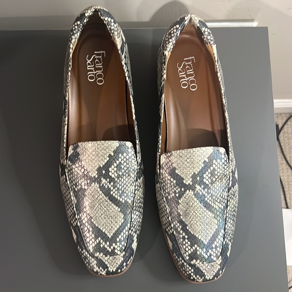 Franco Sarto Snake Print Slip On loafers - Picture 2 of 2